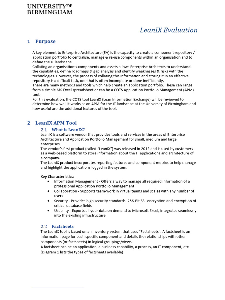 LeanIX-Evaluation-v0.2 | PDF | Microsoft Excel | Information