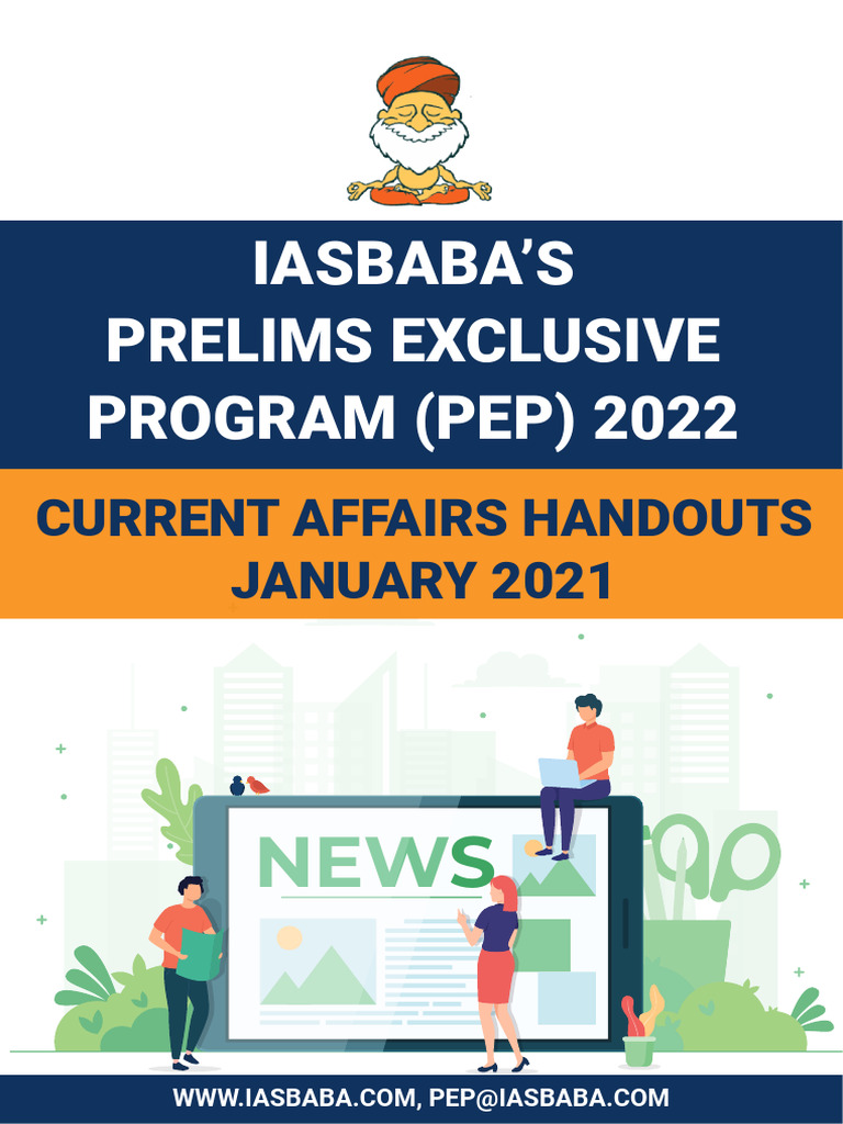 January 2021 Current Affairs for IAS PEP | PDF | Seaweed | Earth Sciences