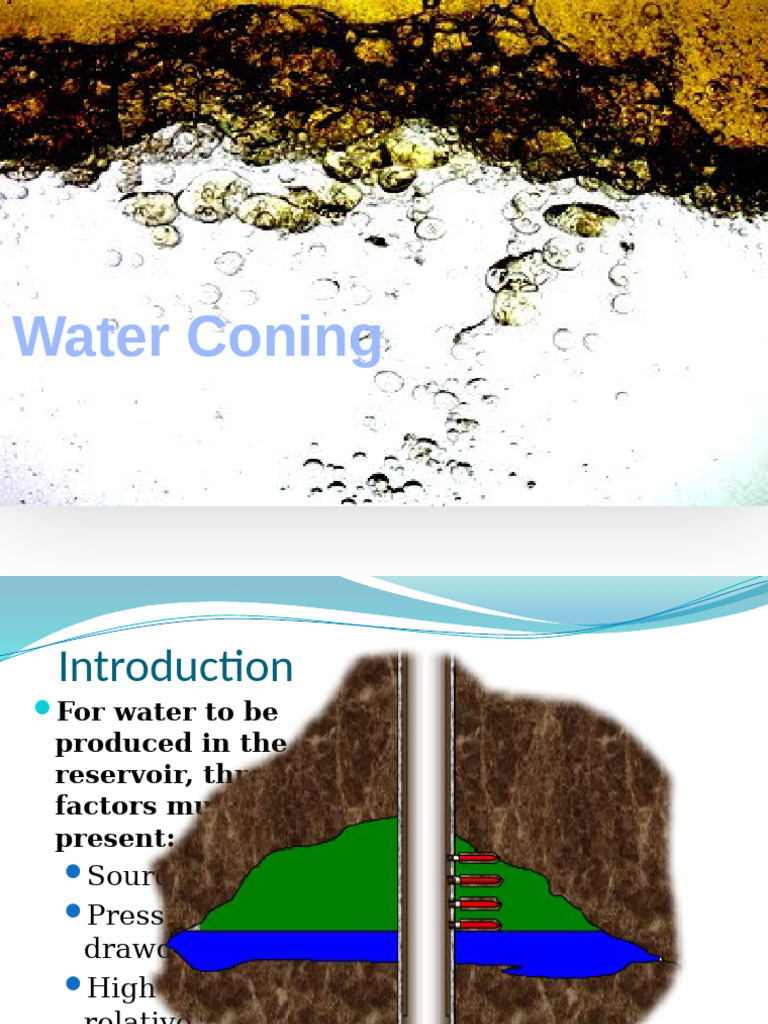 Mechanisms of Water Coning in Wells | PDF | Petroleum Reservoir | Gases