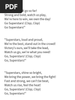 Cheerleading Cheers and Yell Ideas | PDF