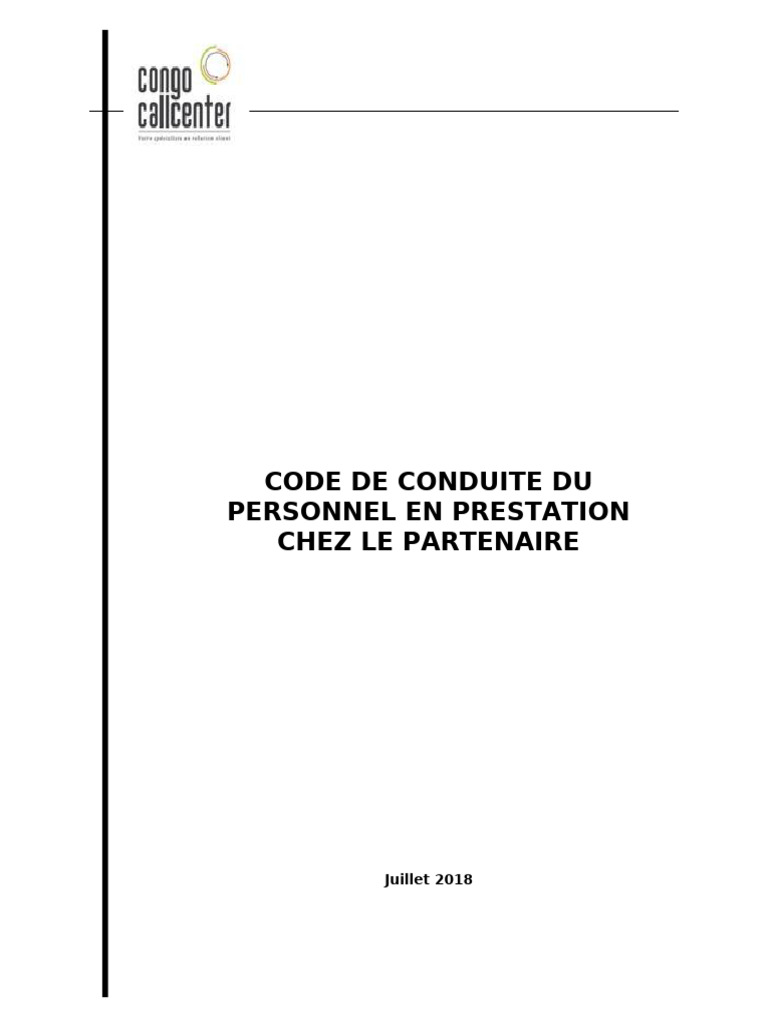 Code de conduite pour téléopérateurs | PDF