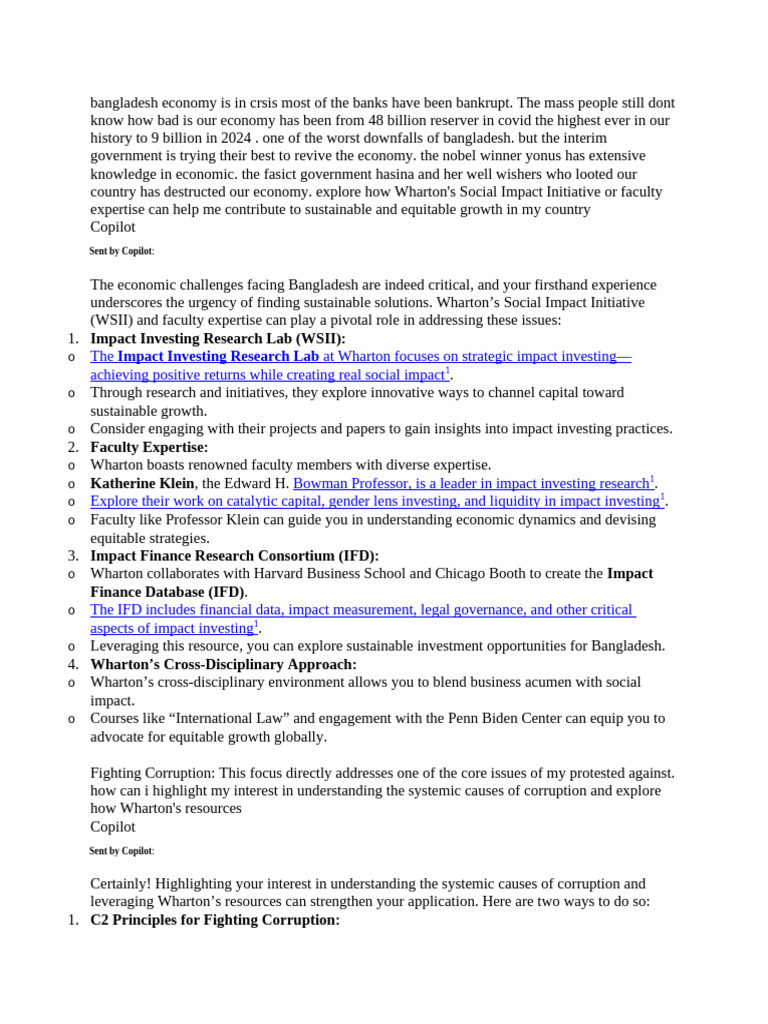 Bangladesh Economic Crisis and Solutions | PDF | Leadership | Corruption