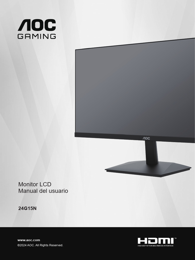 Spanish 24G15N-User-manual 20240311 | PDF | Enchufes y tomas de ...
