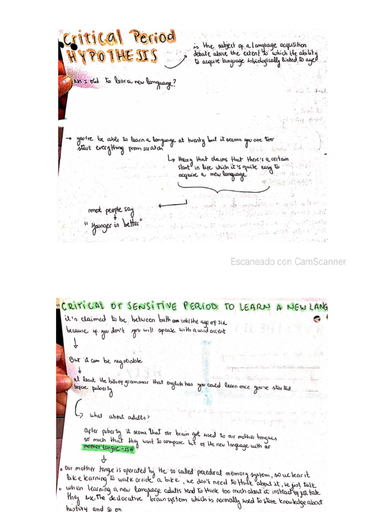 Critical Period Hipotesis | PDF