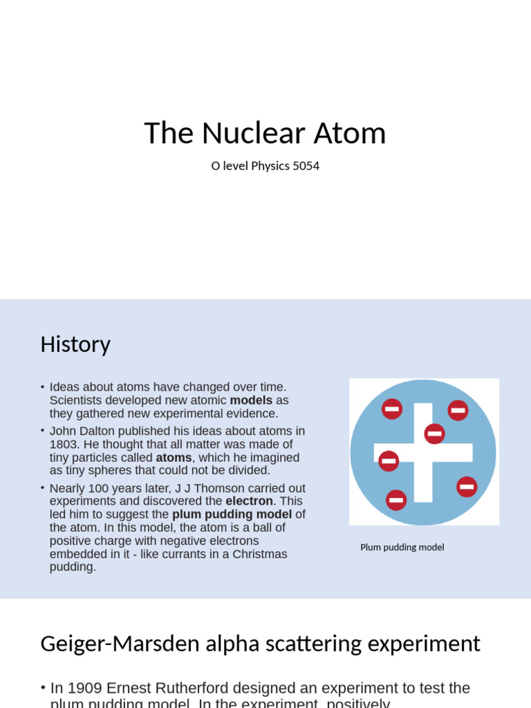 Notes_The-Nuclear-Atom | PDF | Atomic Nucleus | Atoms