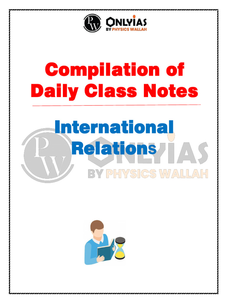 International Relations - Compilation Notes | PDF | Bhutan | Global ...