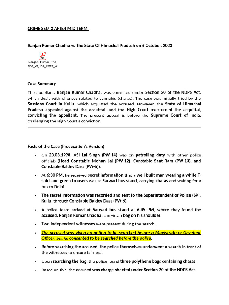 Crime Sem 3 After Mid Term | PDF | Acquittal | Trials