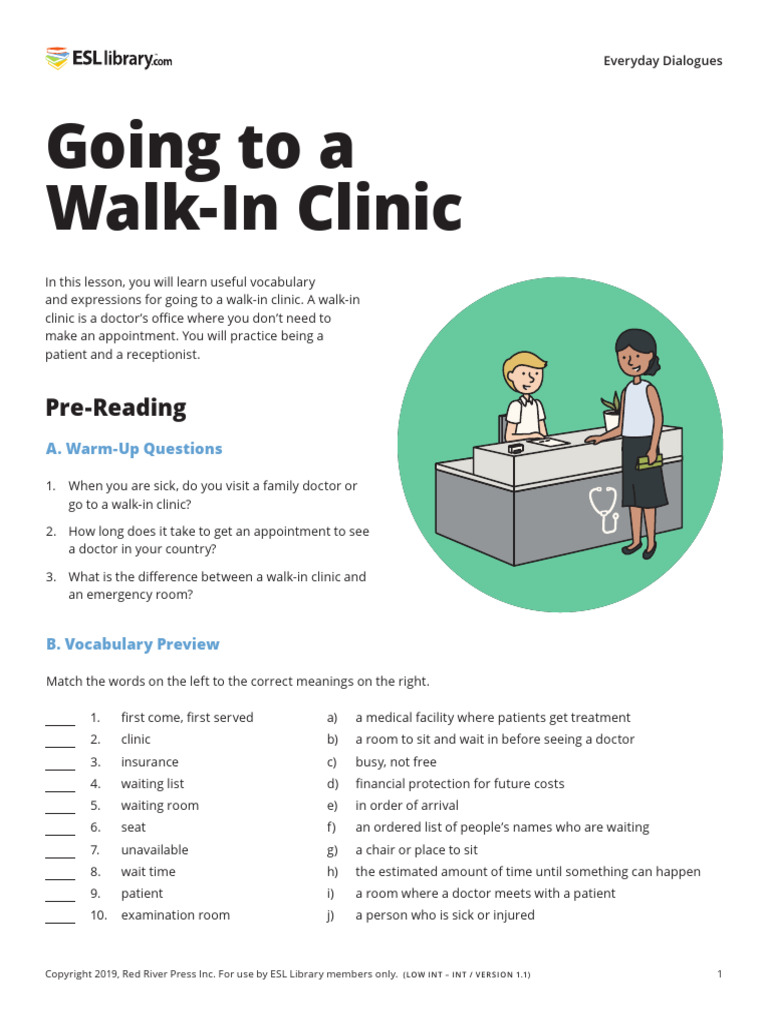 76 - Going To A Walk in Clinic - US - 2 | PDF