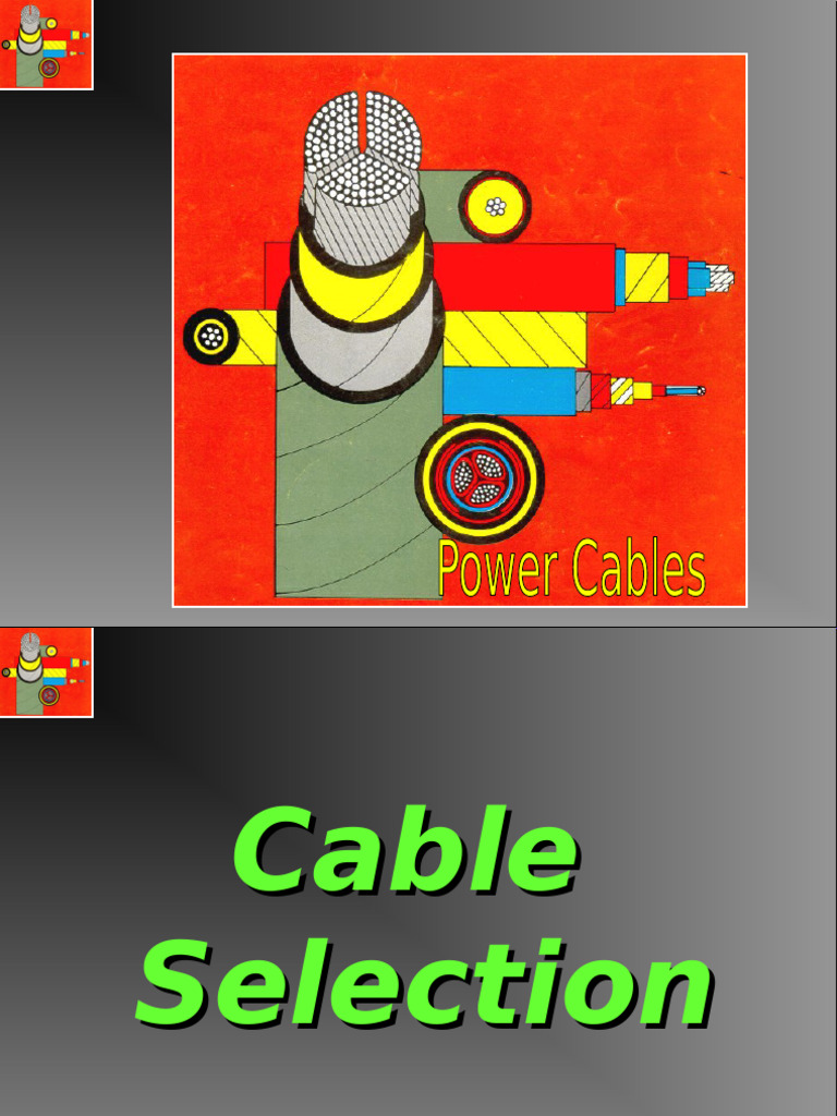 Cable Selection | PDF | Electrical Impedance | Physical Quantities