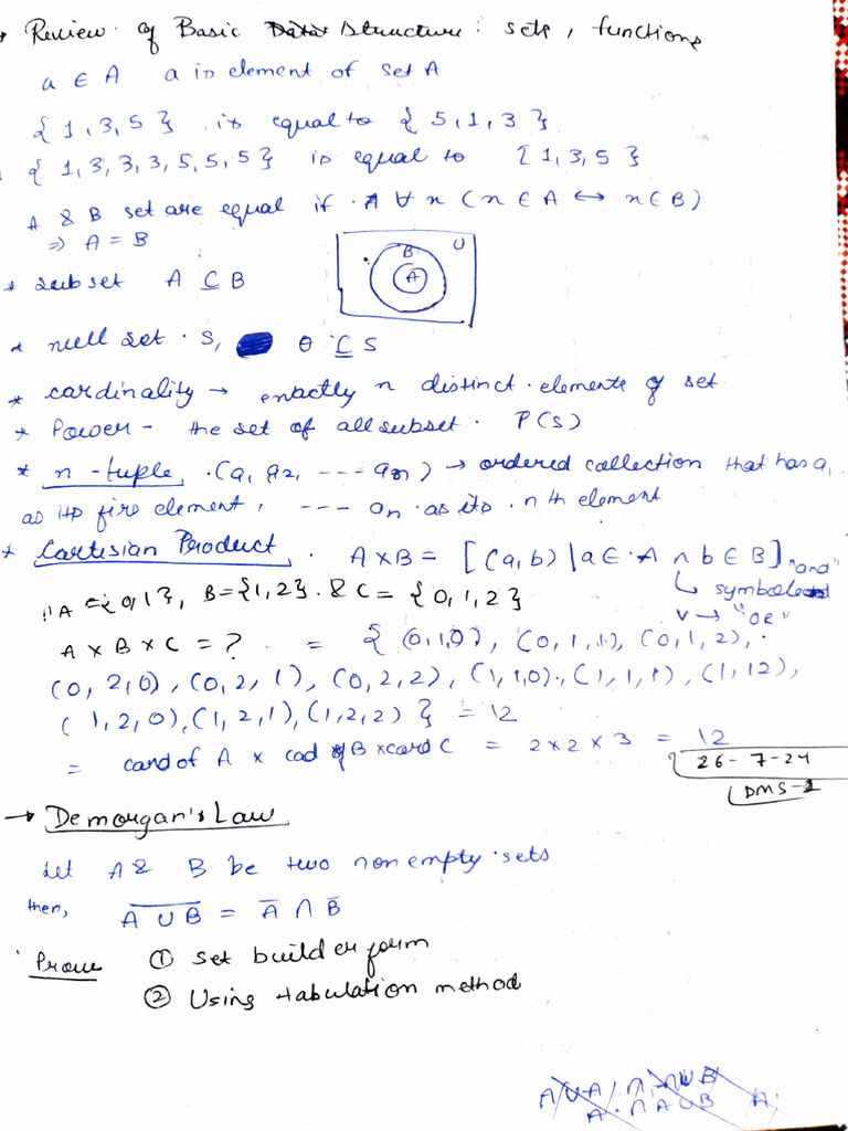 Set Theory Basics and Logical Laws | PDF