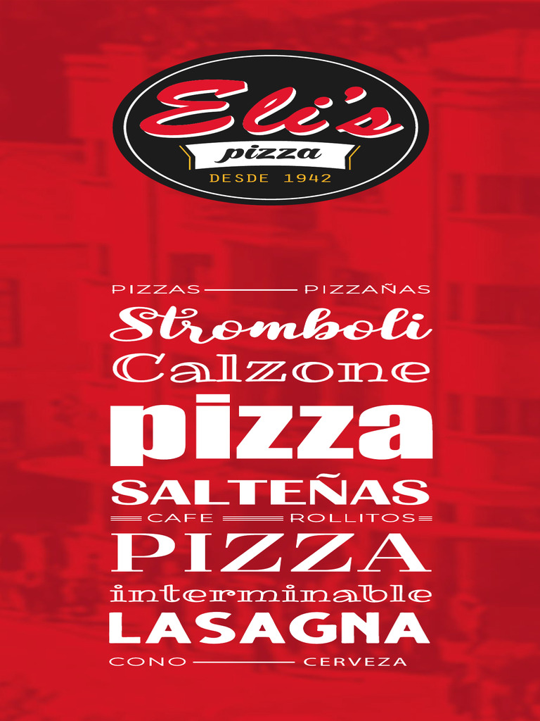 Menú y Precios de Eli's Pizza | PDF | Pizza | Alimentos