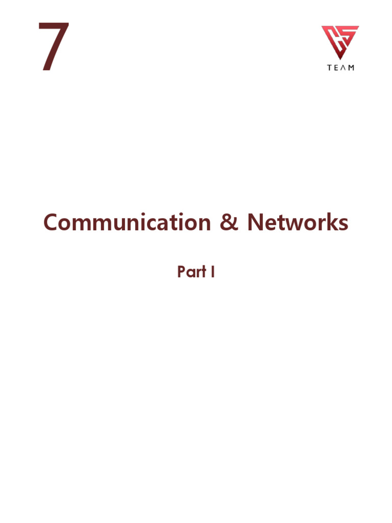 Ch7 - Communication & Networks | PDF | Computer Network | Usb