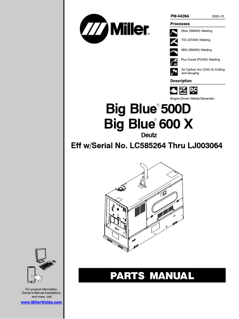 Big Blue 500D & 600X Parts List | PDF | Mechanical Engineering ...