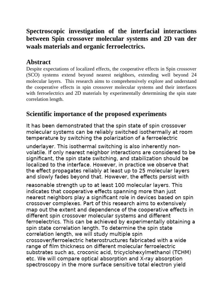 Spectroscopic investigation of the interfacial interactions between ...