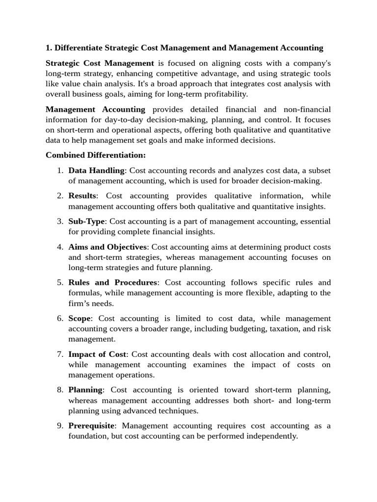 Strat | PDF | Management Accounting | Cost Accounting