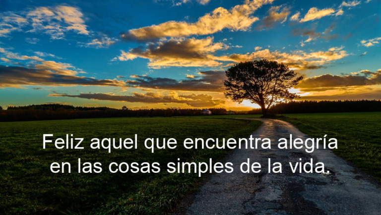 Alegría en las cosas simples de la vida | PDF
