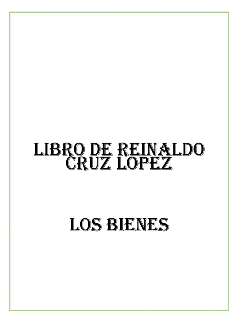 Bienes de Reinaldo Cruz López | PDF