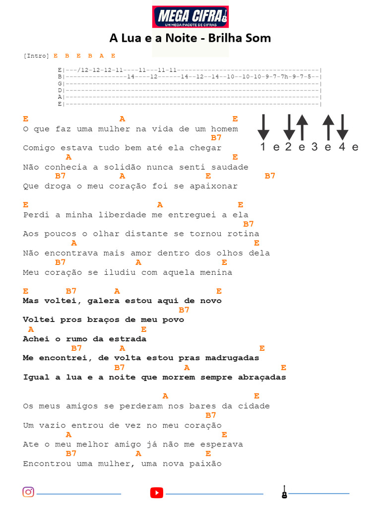 A Lua e a Noite - Letra e Cifra | PDF
