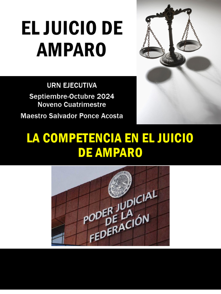 Competencia en el Juicio de Amparo | PDF | Judicaturas | Separación de ...