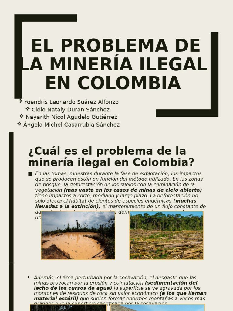 Impactos de la Minería Ilegal en Colombia | PDF | Minería | Agua