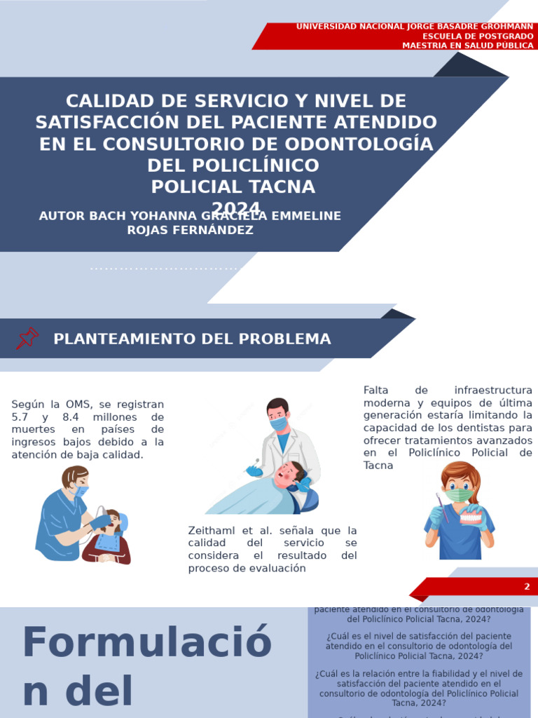 Nivel de Calidad y Satisfaccion Del Paciente Atendido en El Servicio de ...