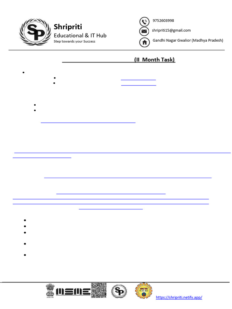 Cybersecurity Internship Tasks Guide | PDF | Computer Security | Security