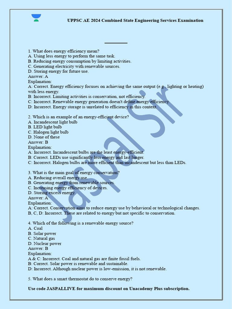 Energy Efficiency and Conservation Techniques | PDF | Energy ...