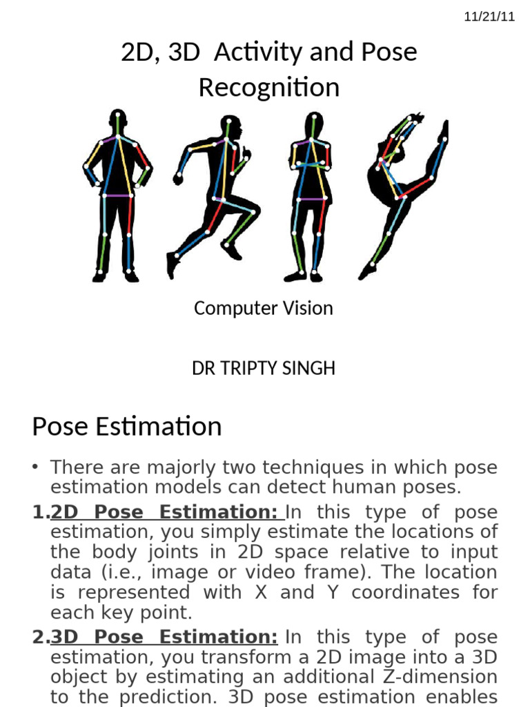 2D and 3D Human Pose Estimation Guide | PDF | Deep Learning ...
