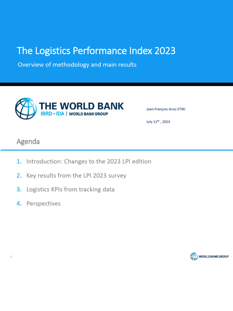 Logistics Performance Index 2023 Overview | PDF | Logistics | Supply Chain