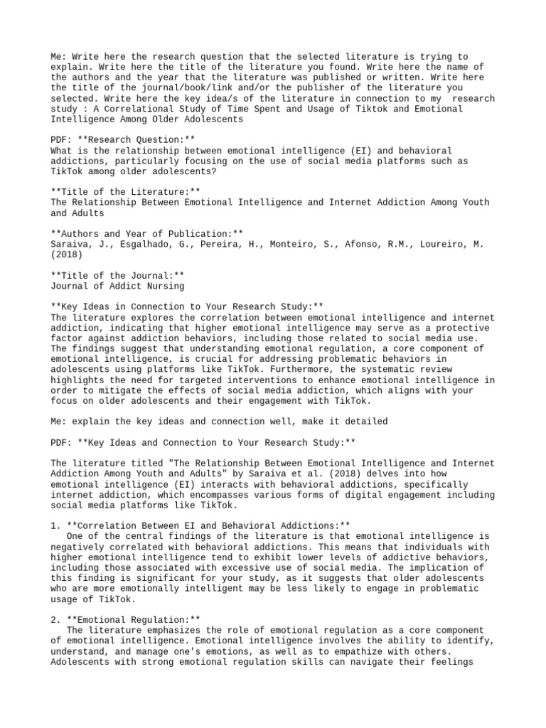 Curated visual reference: Gallery Detail: Chatpdf Jcm 14 01125 Pdf Emotional Intelligence