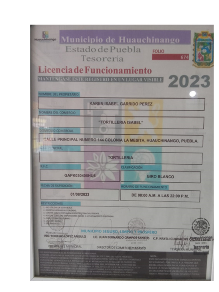 Licencia de Funcionamiento | PDF
