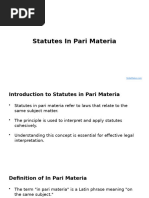 Statutes: Meaning, Parts, and Classification | PDF | Law