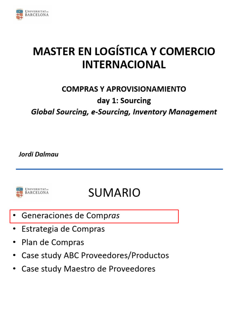Estrategias de Compras y Aprovisionamiento | PDF | Marketing | Logística