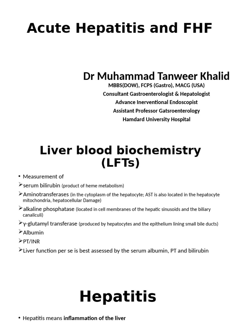 Acute Hepatitis and Fulminant Liver Failure | PDF | Hepatitis | Liver