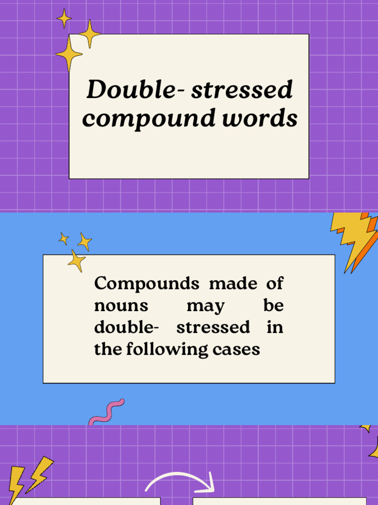 Double-Stressed Compound Words Guide | PDF