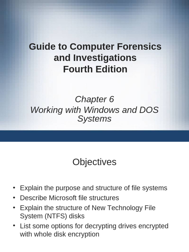 Windows and DOS File Systems Overview | PDF | Windows Registry ...
