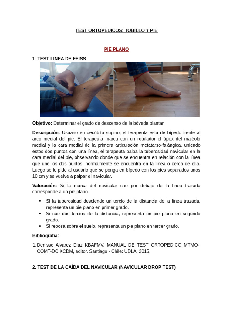 Test Ortopédicos para Tobillo y Pie | PDF | Tobillo | Pie