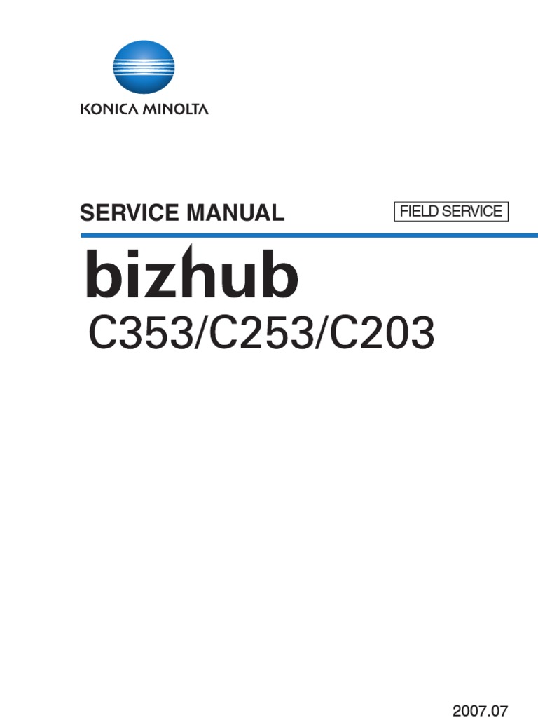 Bizhub 203 Service Manual | Electrical Connector | Ac Power Plugs And  Sockets