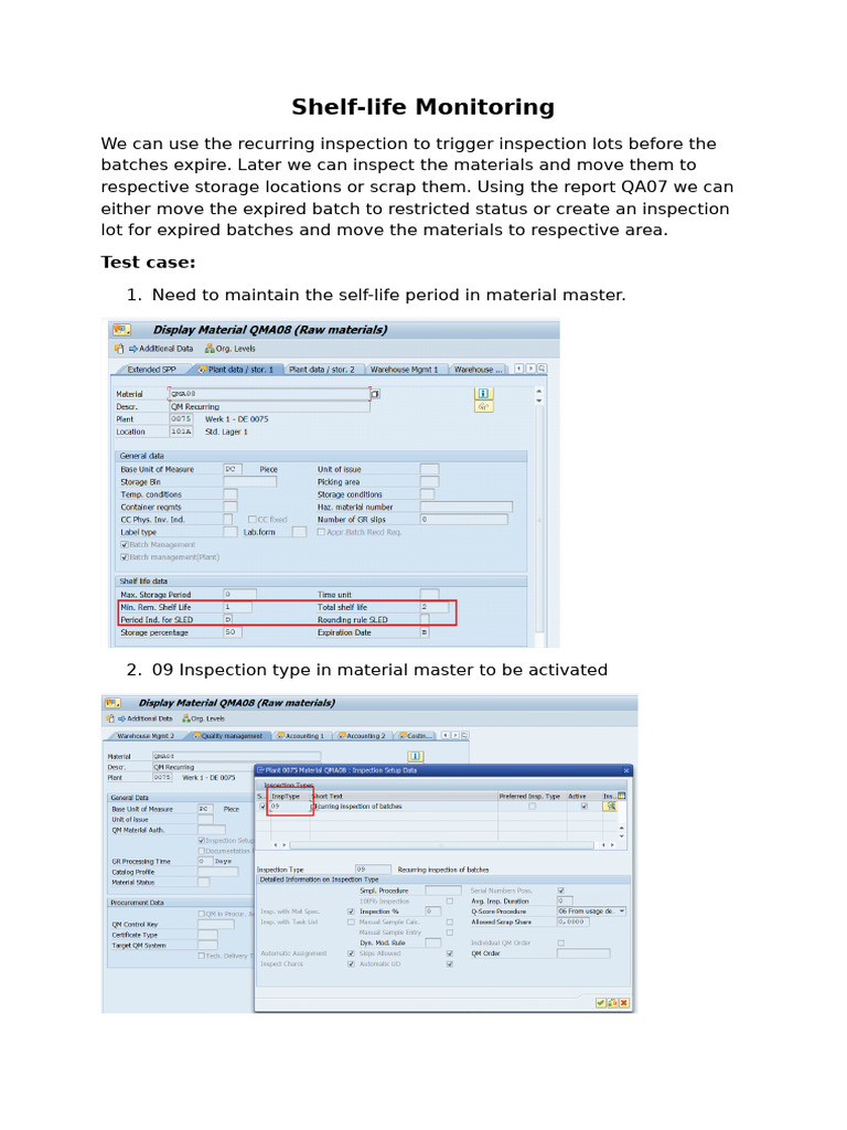 Shelf Life Monitoring and Management | PDF | Shelf Life | Computing