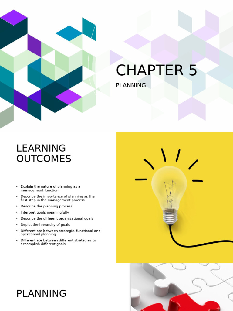 Chapter 5 Bman 5121 | PDF | Goal | Strategic Planning