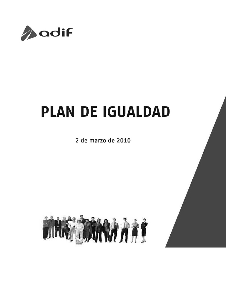 Plan de Igualdad | PDF | Igualdad de género | Estudios de género