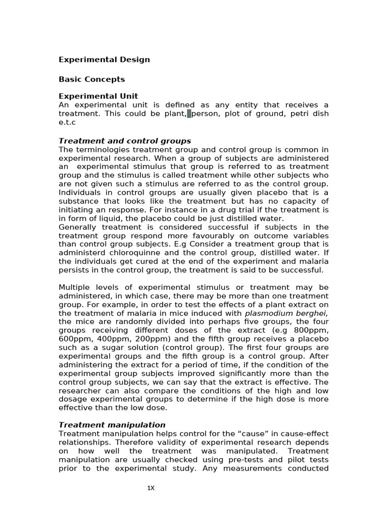 Experimental Design Basics Explained | PDF | Experiment | Design Of ...