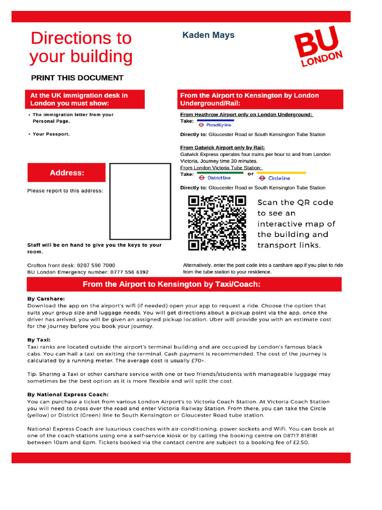 Directions | PDF