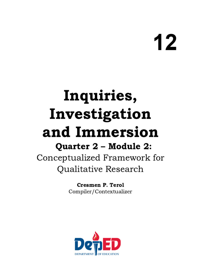 Qualitative Research Framework Guide | PDF | Methodology | Qualitative ...