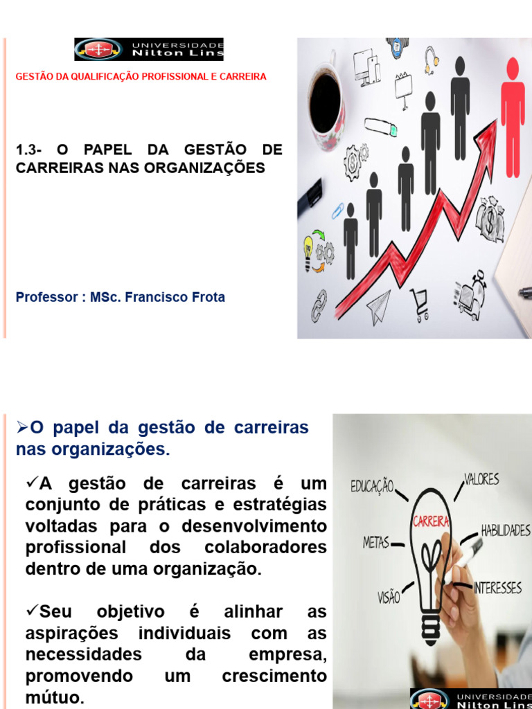 Gestão de Carreiras e Qualificação Profissional | PDF