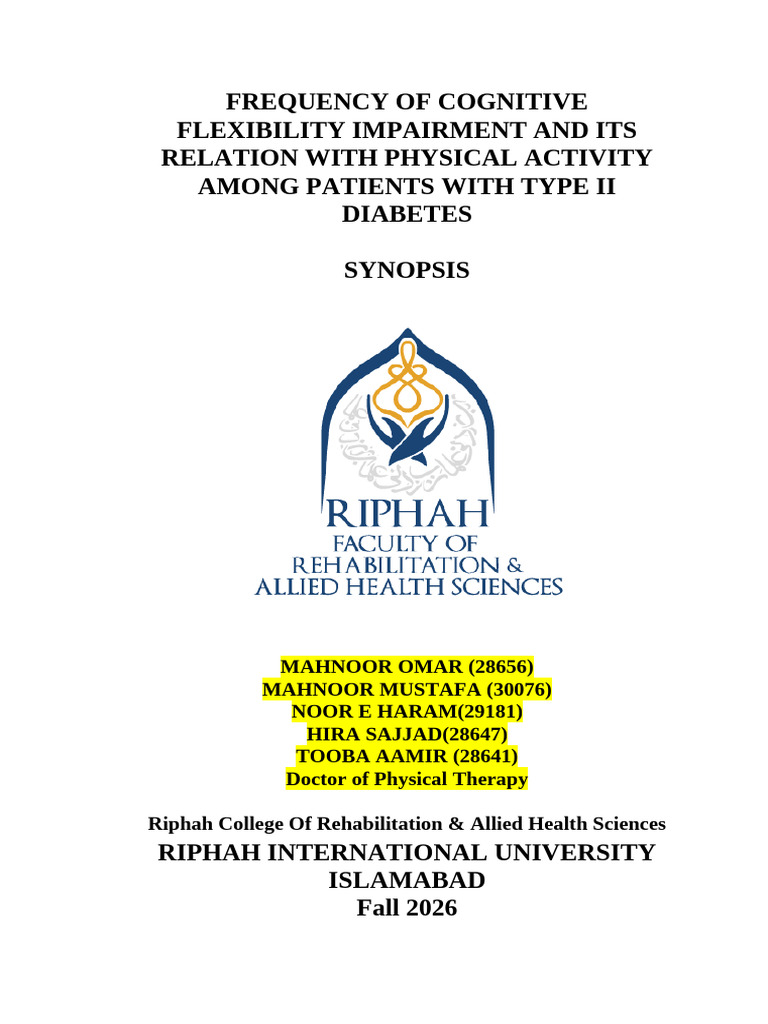 Cognitive Flexibility in Type II Diabetes | PDF | Dementia | Diabetes