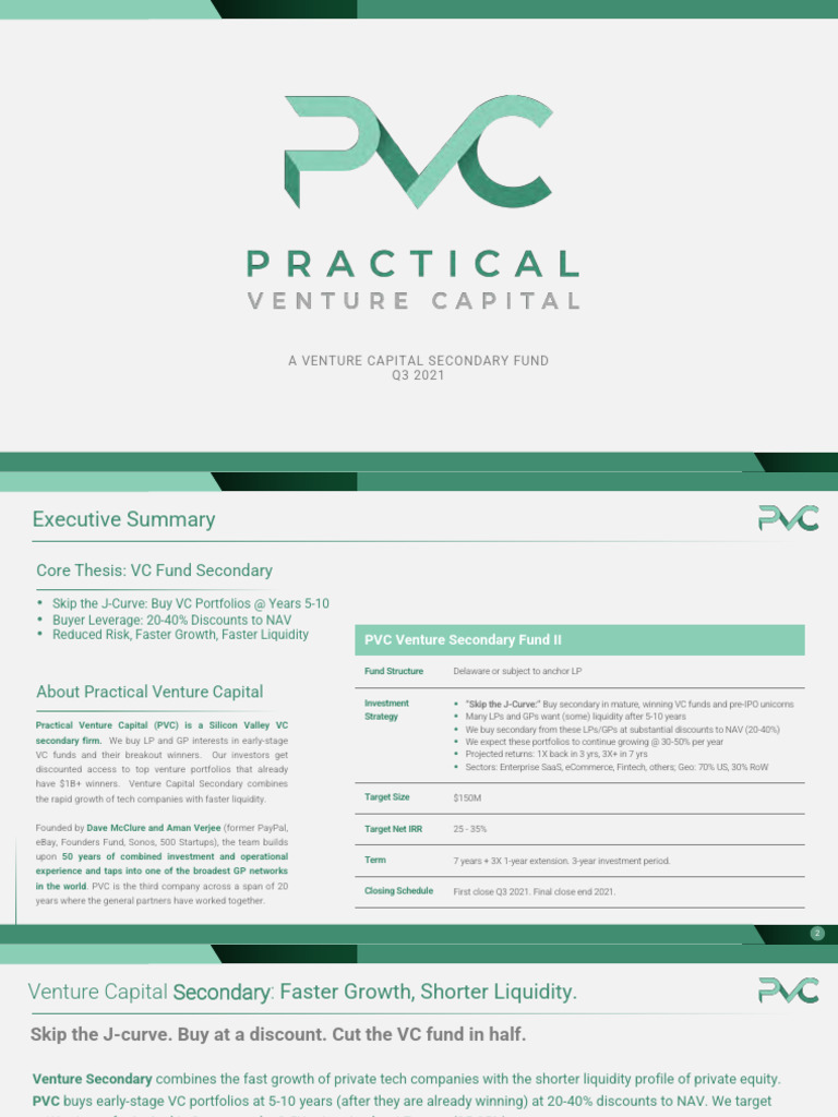 PVC X Dot Investing V1 7.15.21 - v2 | PDF | Venture Capital | Corporate ...