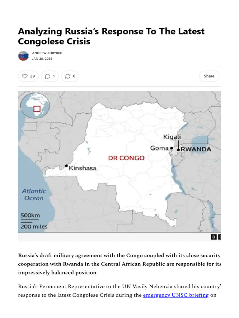 Russia's Role in the Congolese Crisis | PDF | Democratic Republic Of ...