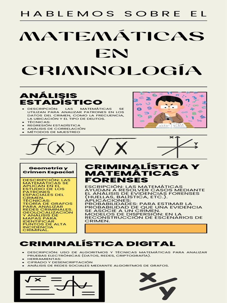 Matemáticas en Criminología y Criminalística | PDF