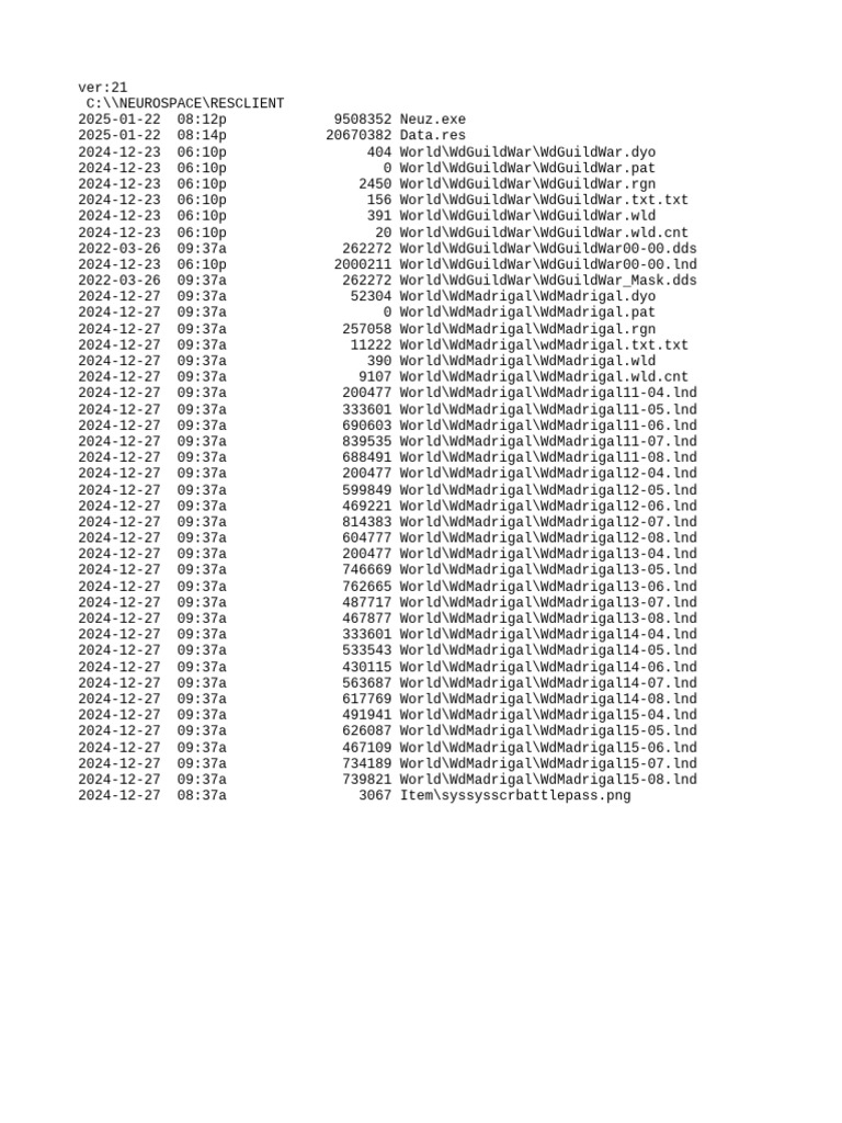 Game File Directory Structure Overview | PDF